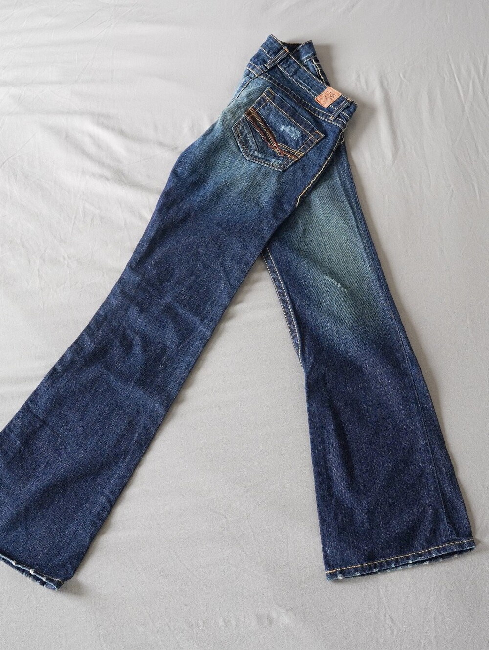 BKE Stella Low Rise Bootcut Jeans Dark Wash 30x33½ Y2K
